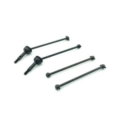 AAPIE 4Pcs Front CVD Universal Drive Shaft & Rear Dog Bone for Wltoys 144001 1/14 RC Drift Racing Car Parts Accessories (Color : Black)