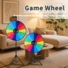 iElyiEsy Spinning Prize Wheel 24 inch with Folding Tripod Floor Stand 44- 60 Height Adjustable 14 Slots Color Spin Wheel Spinner Game with Dry Erase & Marker Pen for Trade Show view 2