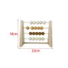 Menolana Montessori Wooden Abacus for Kids Math Multi Color Beads Math Learning for 3 4 5 Year Old, Yellow view 3