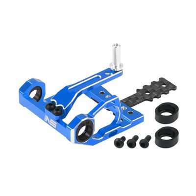 Nexxspeed 98-102mm Round Motor Mount (Blue) - Kyosho Mini-Z MR03