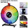 iElyiEsy 18 Inch Prize Wheel 12 Slots Spinning Wheel for Prizes with Non-Slip Suction Cup Base Dry Erase Marker and Eraser, Customized Spin Wheel for Trade Show Carnival Party Fortune Game view 2