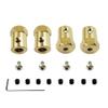 4PCS 5mm to 12mm Brass Combiner Wheel Hub Hex Adapter for WPL B14 B16 B24 B36 C14 C24 MN D90 D91 RC Car Spare Parts view 1