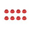 8PCS Metal Conical Screws Washers Countersunk Flat Head Bolts Gaskets for MN MN-D90 WPL B24 B36 RC Car Repair Tool Parts (Color : Red) view 1