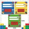 24 Packs Train Building Blocks with Valentines Gift Cards, 6 in 1 Train Building Blocks Sets for Boys Girls Goodie Bags Carnival Prizes Birthday Supplies, Classroom Exchange Prize, Valentine Party view 2