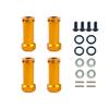 4Pcs 12mm Metal Wheel Hub Hex Adapter Long 30mm Extension Combiner Coupler for 1/10 Traxxas Slash 4X4 HQ727 RC Car Upgrades Part (Color : Yellow) view 1
