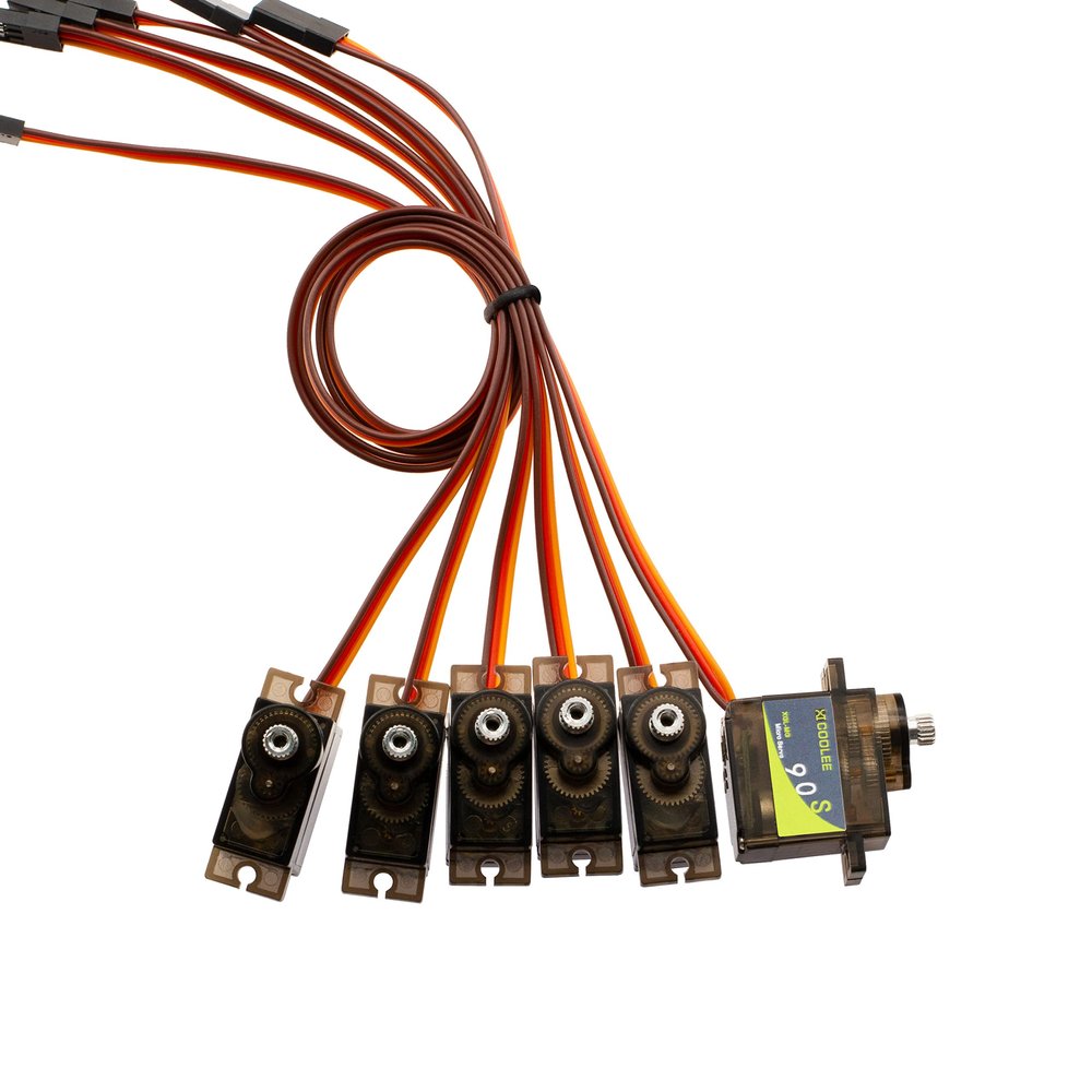 xicoolee 6pcs MG-90 Servo Micro 12g Servo Motor Metal Gear Digital Servo for RC Airplane Model Car Helicopter Robot Diving Equipment Racing Model