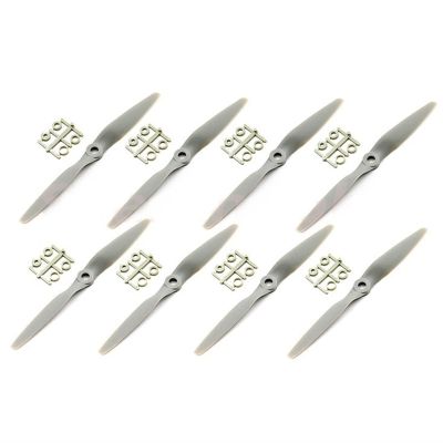DKNTZO Airplane Nylon Propeller, 8 PCS 6x4E 6x4R 6040 CW CCW Nylon Propeller 2-balde Props for KV2200-2450 Brushless Motor for RC Airplane Plane Accessories Spare Parts (Color : 8PCS 6x4R)