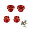 4pcs/Set Metal Wheel Hub for MN-D90 MN-99 MN-91 FJ-45 Model Car Toy (Color : Silver) view 4
