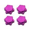 17mm Aluminum Wheel Hub Hex Nut Fine Anti-Dust Cover for 1/8 RC Hobby Car BuggyTruck Hop-Up Parts HSP Axial HPI Himoto (Color : Purple) view 1