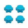17mm Aluminum Wheel Hub Hex Nut Fine Anti-Dust Cover for 1/8 RC Hobby Car BuggyTruck Hop-Up Parts HSP Axial HPI Himoto (Color : Purple) view 3