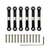 6Pcs Adjustable for Wltoys 1/18 A949 A959 A969 A979 K929 Aluminum Upgrade Spare Parts Metal Linkage Pull Rod Servo Link A959-B (Color : Red) view 4