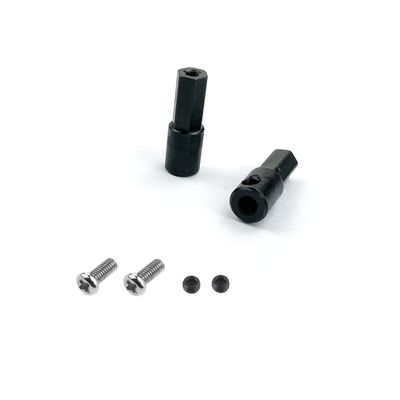 2Pcs Metal Rear Axle Shaft Adapter Accessories for WPL D12 C14 C24 C34 B24 B36 MN D90 D91 MS RC Car Parts