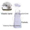 EIFINE 10-Piece Apron and Chef's Hat Set Adjustable Kitchen Apron for Cooking and Painting view 4