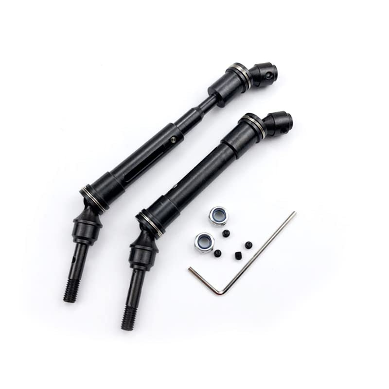 New CVD Steel Front & Rear Drive Shaft Assembly Heavy Duty for Traxxas 1/10 Slash 4x4 SLA017 SLA018 RC Parts (Color : Front Siamese)