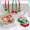 yfstyle Christmas Bell Necklaces Bracelet Set Adjustable Red Green Jingle Necklace Ornaments for Christmas Party-20pcs view 4