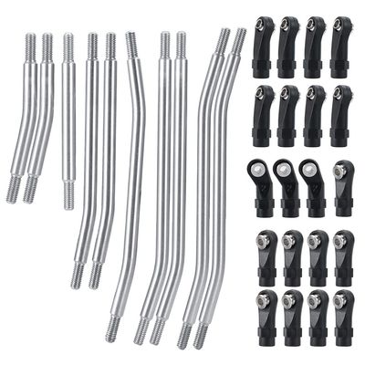 RCLIONS Stainless Steel Link Rod Linkage 324mm Wheelbase for TRX4 1/10 Crawler Car Upgrade Parts