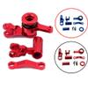 Lifehead Aluminum Alloy Parts Kit Compatible for Traxxas Slash 4X4 1/10 4WD Short Course Truck .Suspension arm Steering Blocks Short axis Carrier Shock Absorber Bracket Steering Bell Cover Assembly view 3