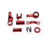 Lifehead Aluminum Alloy Parts Kit Compatible for Traxxas Slash 4X4 1/10 4WD Short Course Truck .Suspension arm Steering Blocks Short axis Carrier Shock Absorber Bracket Steering Bell Cover Assembly view 4