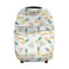 Personalized Baby Car Seat Cover for Boys Girls, Custom Nursing Covers for Breastfeeding with Name, Infant Stroller Cover, Baby Carseat Canopy for Newborn, Multiuse Car Seat Canopies, Pineapple view 1