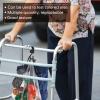 Taiyin 4 Pcs Walker Hook Hanging Multipurpose 360 Rotation Stroller Clip Diaper Bag Hanger for Walker Rollator Crutches Wheelchair Shopping Cart Car Back Seat Purses Bike Wheelchair Pushchair, Black view 4