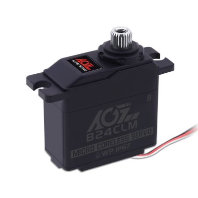 AGFRC 6KG Waterproof Mini RC-Steering-Servo-Motor - 0.085Sec High Speed HV Titanium Gear Coreless Digital Servo for 1/16 RC Car Boat Crawler (B24CLM)