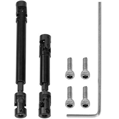 2Pcs ShareGoo Steel Drive Shaft CVD Driveshaft Upgrade Parts Compatible with Axial SCX24 AXI00002 JLU AXI00001 C10 AXI00006 Bronco 1/24 RC Crawler