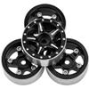 ShareGoo 4Pcs 1.0 Beadlock Wheel Rims 7mm Hex Wheel Hubs Compatible with Axial SCX24 Gladiator Deadbolt Bronco C10 JLU 1/24 RC Crawler Upgrade Parts view 4