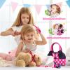 Kaodezhu Pretend Play Purse for Little Girls-Toddler Purse Set Pretend Play Makeup Toys for 3 4 5 6 Year Old Kids,Toddler Purse with Accessories,Toy Purse Perfect for Girls Birthday Gifts (MNLSBB 2A) view 3
