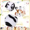 Aoriher 9 Pieces Mini Plush Dog Stuffed Animals Bulk Cute Soft Puppy Centerpieces Valentines Party Table Decoration for Birthday Gift Goodie Bag Stocking Filler (Sweet, No Lanyard Keychain) view 3