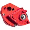 ShareGoo Aluminum Complete Transmission Gearbox w/Transmission Gear Upgrade Part Compatible with Axial SCX24 Deadbolt C10 JLU Gladiator Bronco 1/24 RC Crawler Car (Red) view 2