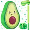 Sratte Avocado Piata Decorations - 16 x 11 x 3 Inch Fruit Avocado Piata with Stick for Gender Reveal, Baby Shower, Birthday Party, Fruit Theme Party Game Activity view 1