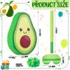 Sratte Avocado Piata Decorations - 16 x 11 x 3 Inch Fruit Avocado Piata with Stick for Gender Reveal, Baby Shower, Birthday Party, Fruit Theme Party Game Activity view 2