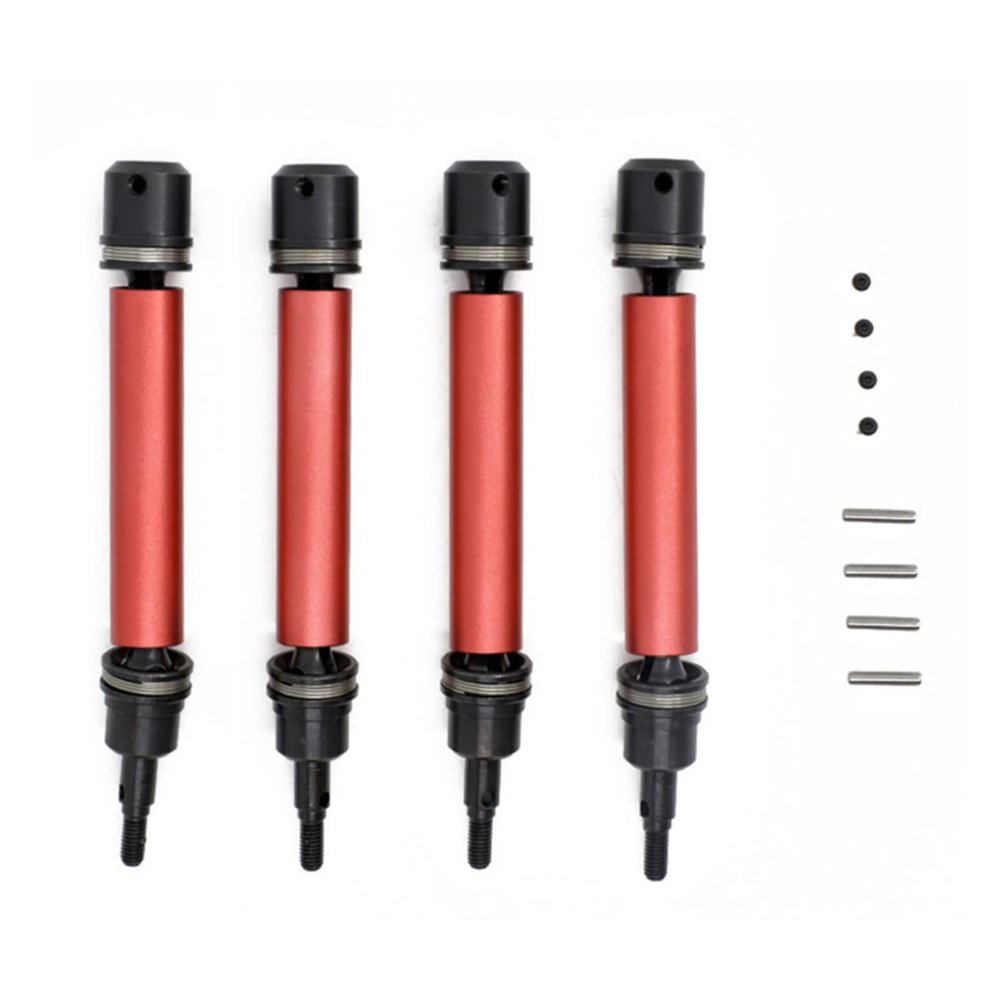 4Pcs DIY 1/10 RC Car Front + Rear Drive Shaft Kit for Arrma Senton Typhon Granite 4X4