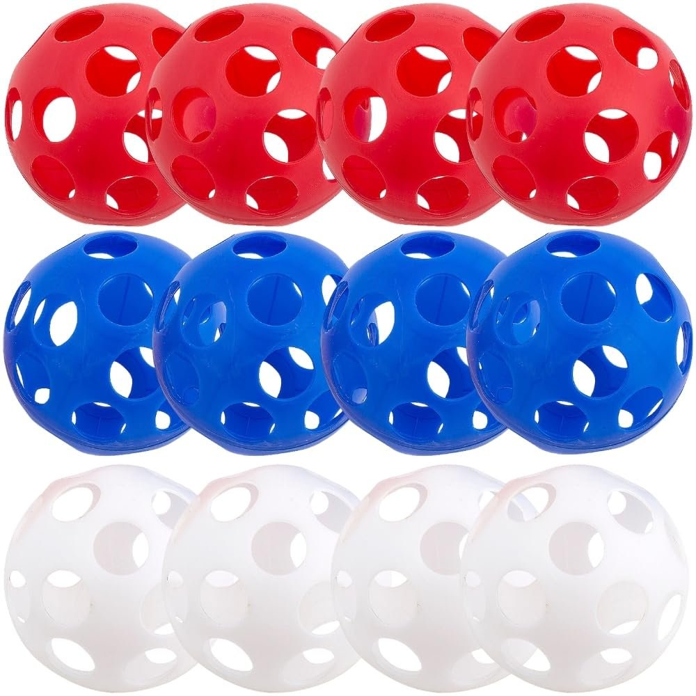 Fun Express Patriotic Plastic Baseballs - 12 Pieces