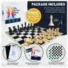 MegaChess Staunton Quadruple Weighted Chess Set - 4.1" Kings, 2 Boards, 34 Pieces, 4 lbs, Ages 8+ view 2