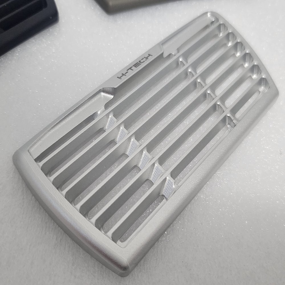 H-TECH RC 1/10 CNC Aluminum Metal Grill for Traxxas TRX6 Flatbed Hauler Accessories (Silver)