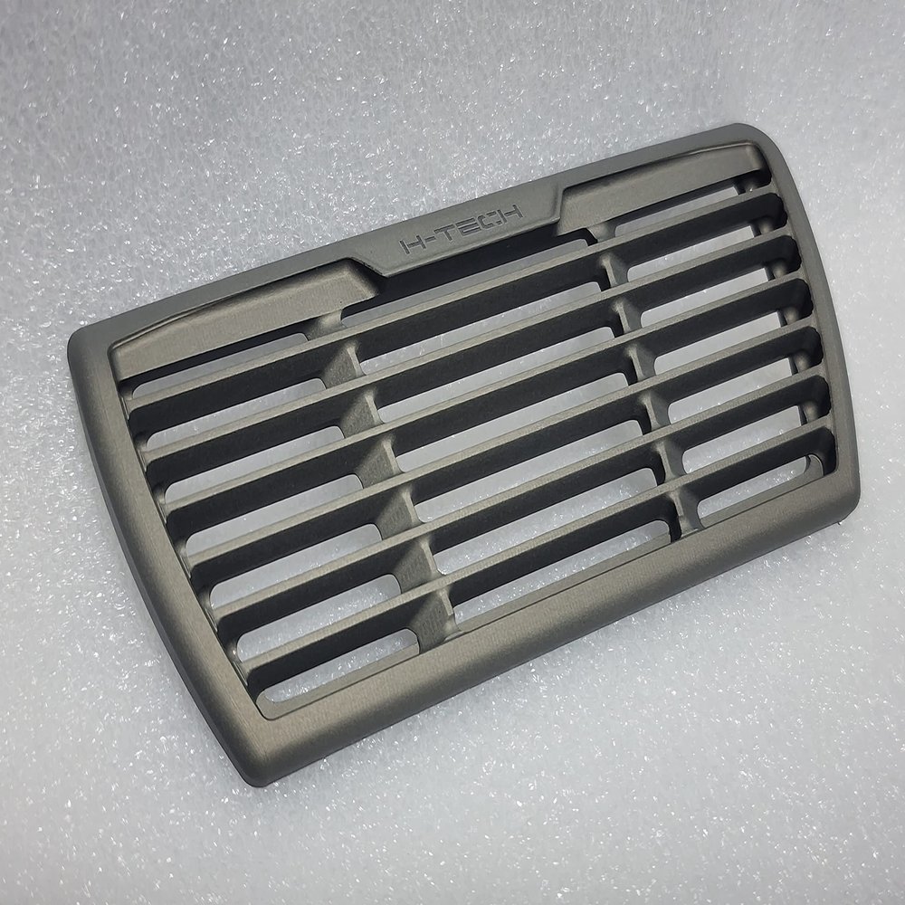 H-TECH RC 1/10 CNC Aluminum Metal Grill for Traxxas TRX6 Flatbed Hauler Accessories (Gunmetal)