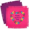 Tied Throw Craft Kit - 54"x54" | Multicolor Mothers Day Design | Fleece | Pack of 1 view 2