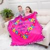 Tied Throw Craft Kit - 54"x54" | Multicolor Mothers Day Design | Fleece | Pack of 1 view 4