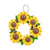 Fun Express Smile Face Sunflower Wreath Craft Kit  Makes 12 view 1