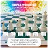 MegaChess Staunton Triple Weighted Chess Set - 3.8" King, 2 Boards, 34 Pieces, Over 2 lbs, Ages 8+ view 3