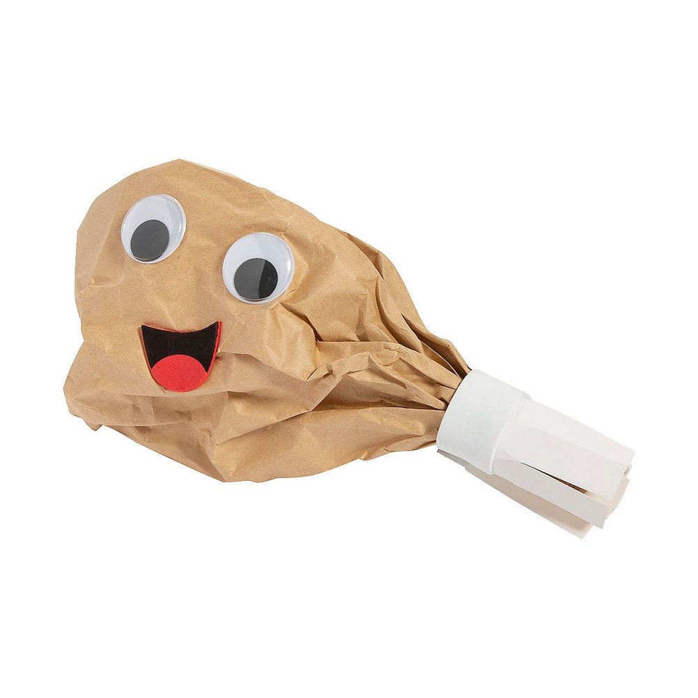 3D Turkey Leg Paper Bag Craft Kit - Makes 12