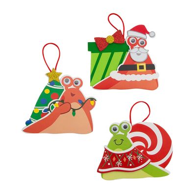 Christmas Snail Ornament Craft Kit  Makes 12