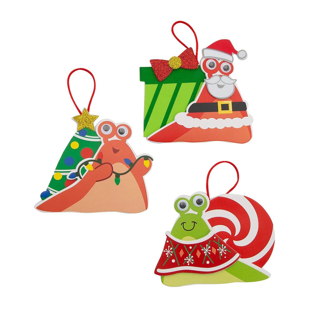 Christmas Snail Ornament Craft Kit  Makes 12