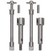 Oumefar RC Front Drive Shaft, RC Stainless Steel Dog Bone Front Drive Shaft for Axial SCX24 90081 1/24 RC Car, Metal RC Universal Drive Shaft Joint RC Car Parts RC Accessories view 1
