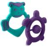 Baby Teething Toys for Newborn, Infants 0-6 Months Silicone Teethers for Babies 6-12 Months BPA Free (Bee - Purple & Turquoise) view 1