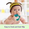 Baby Teething Toys for Newborn, Infants 0-6 Months Silicone Teethers for Babies 6-12 Months BPA Free (Bee - Purple & Turquoise) view 3