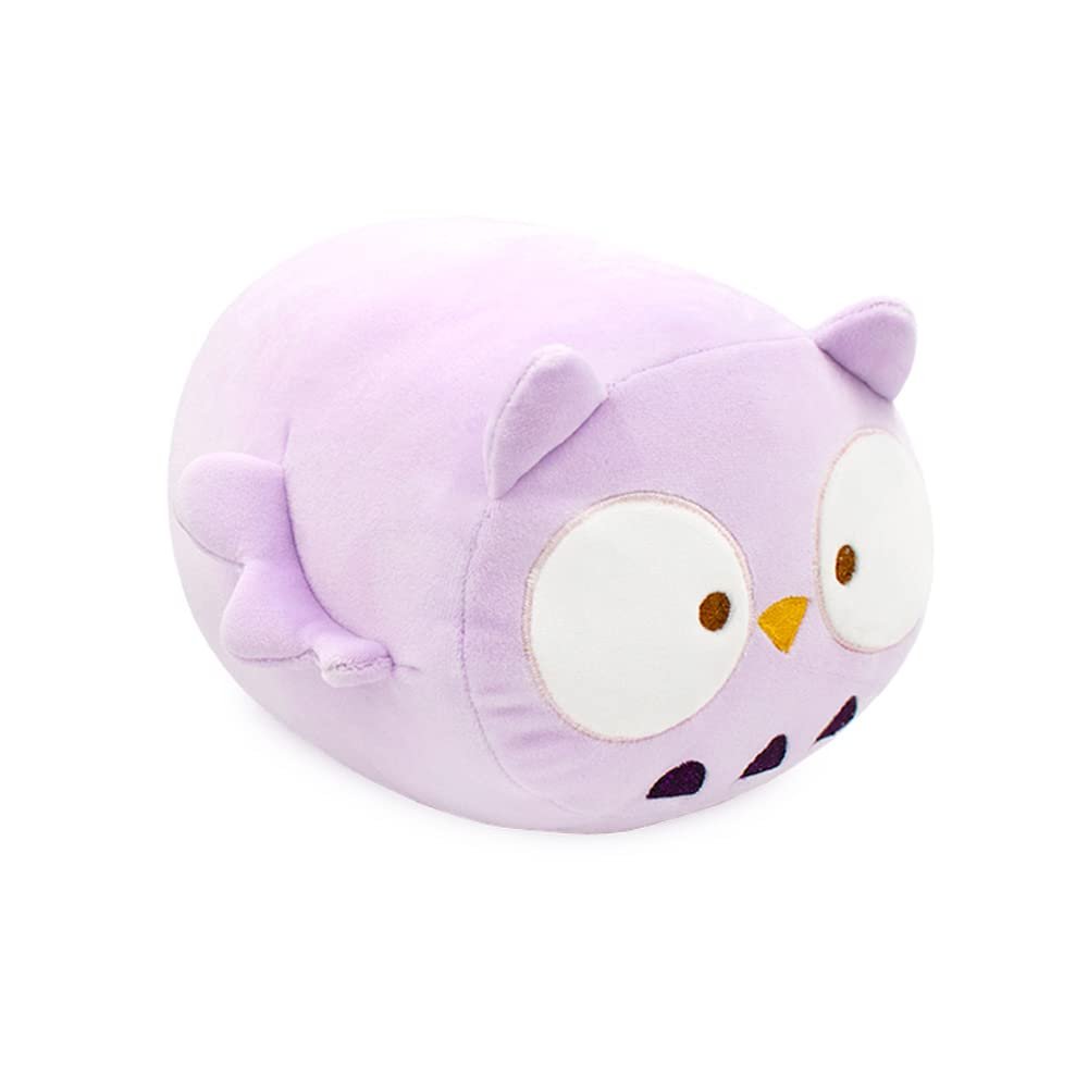 Anirollz Stuffed Animal Plush Toy 10" Medium Plush Doll | Soft, Squishy, Cute, Comfort, Safe | Birthday Gift Pillow with Cute Character Lavender Owl Owlyroll