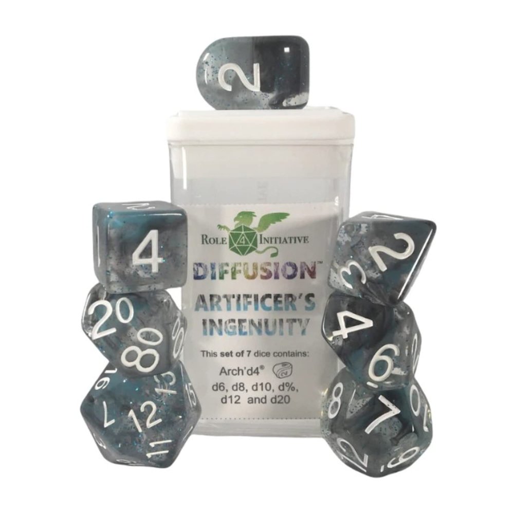 R4I Dice w/Arch'd4: Diffusion - Artificer's Ingenuity w/White (7)