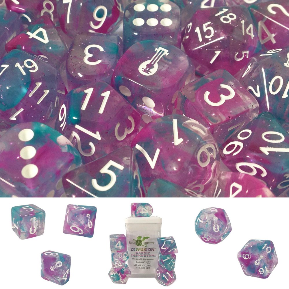 Diffusion Bardic Inspiration - Set of 7 w/symbols